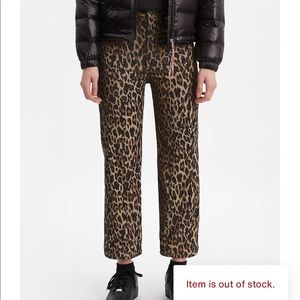 Levi’s Ribcage Straight Cheetah Corduroy Pants